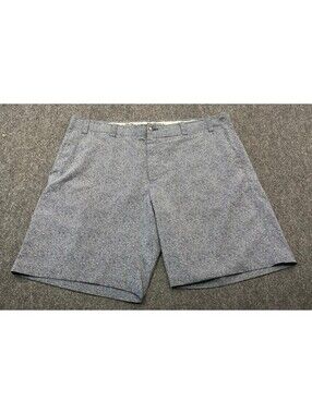 Callaway Golf Shorts Mens 40 Blue Micro Pattern Performance Flat Front 10482
